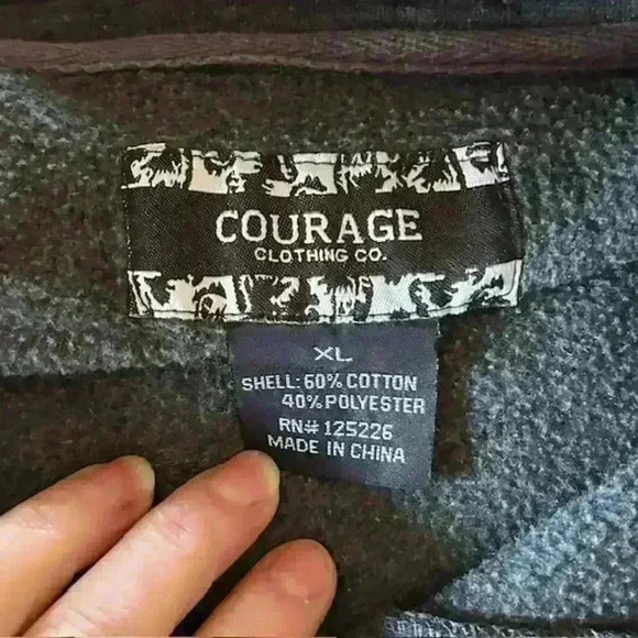 Vintage Men's Courage Black Bomber Jacket, Size XL - Picture 5 of 6